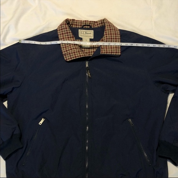 L.L Bean Vintage Windbreaker Bomber Flannel Lined Jacket - Picture 9 of 10